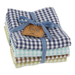 Lake Checks Heavyweight Dishtowel Set of 4 - Bumble & Bleat Soapery