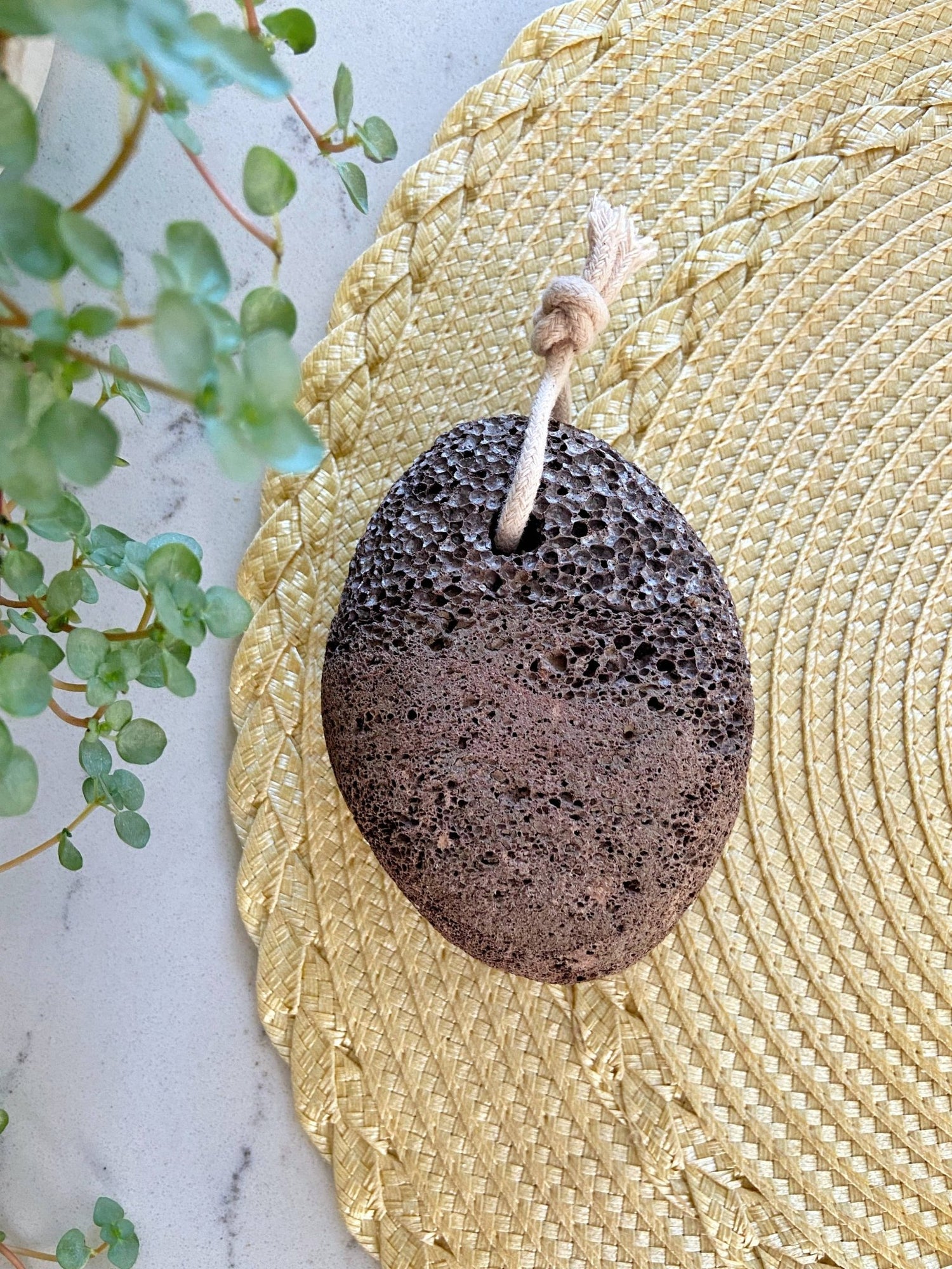 Lava Pumice Stone with Cotton Hanging Loop - Bumble & Bleat Soapery