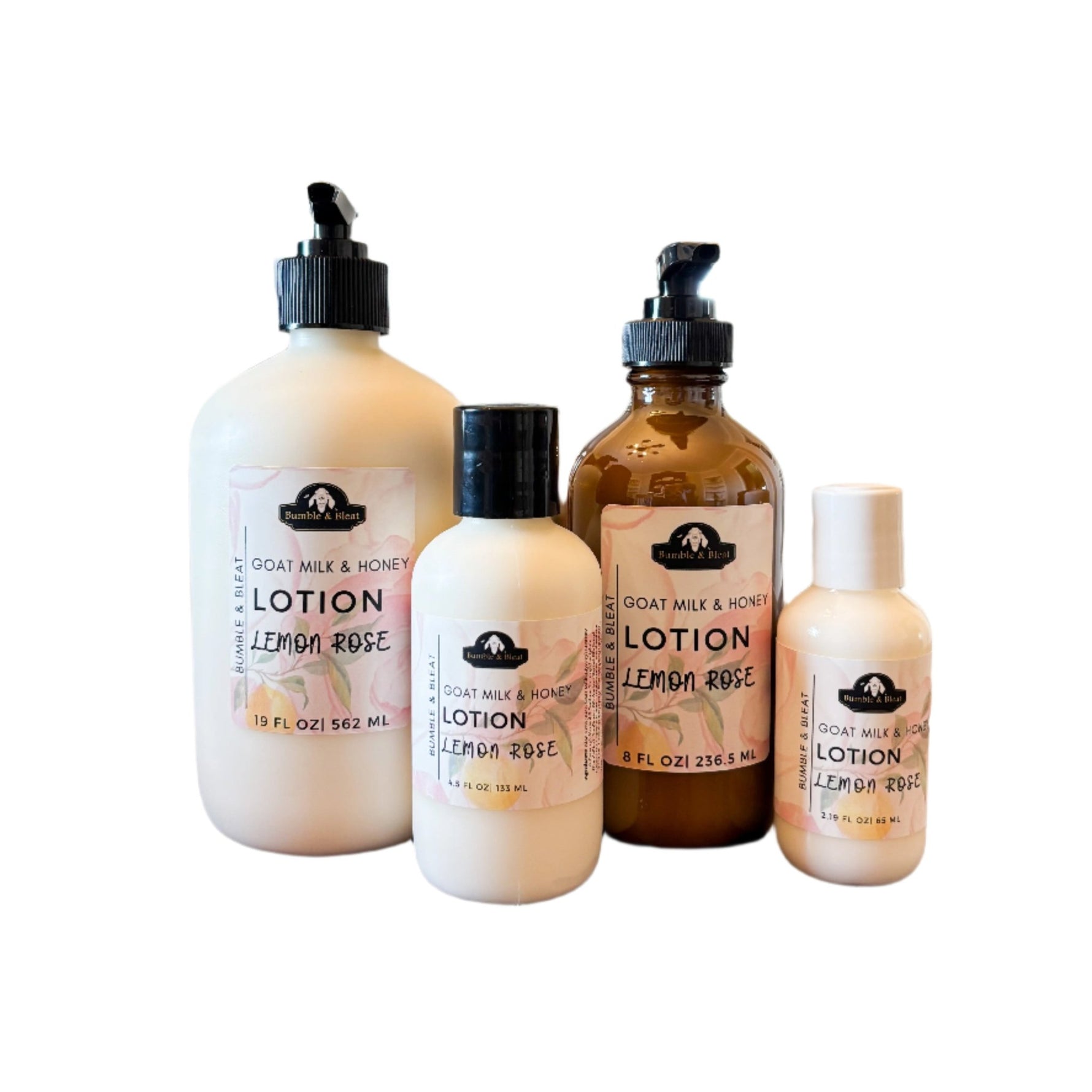 Lemon Rose Goat Milk & Honey Lotion - Bumble & Bleat Soapery