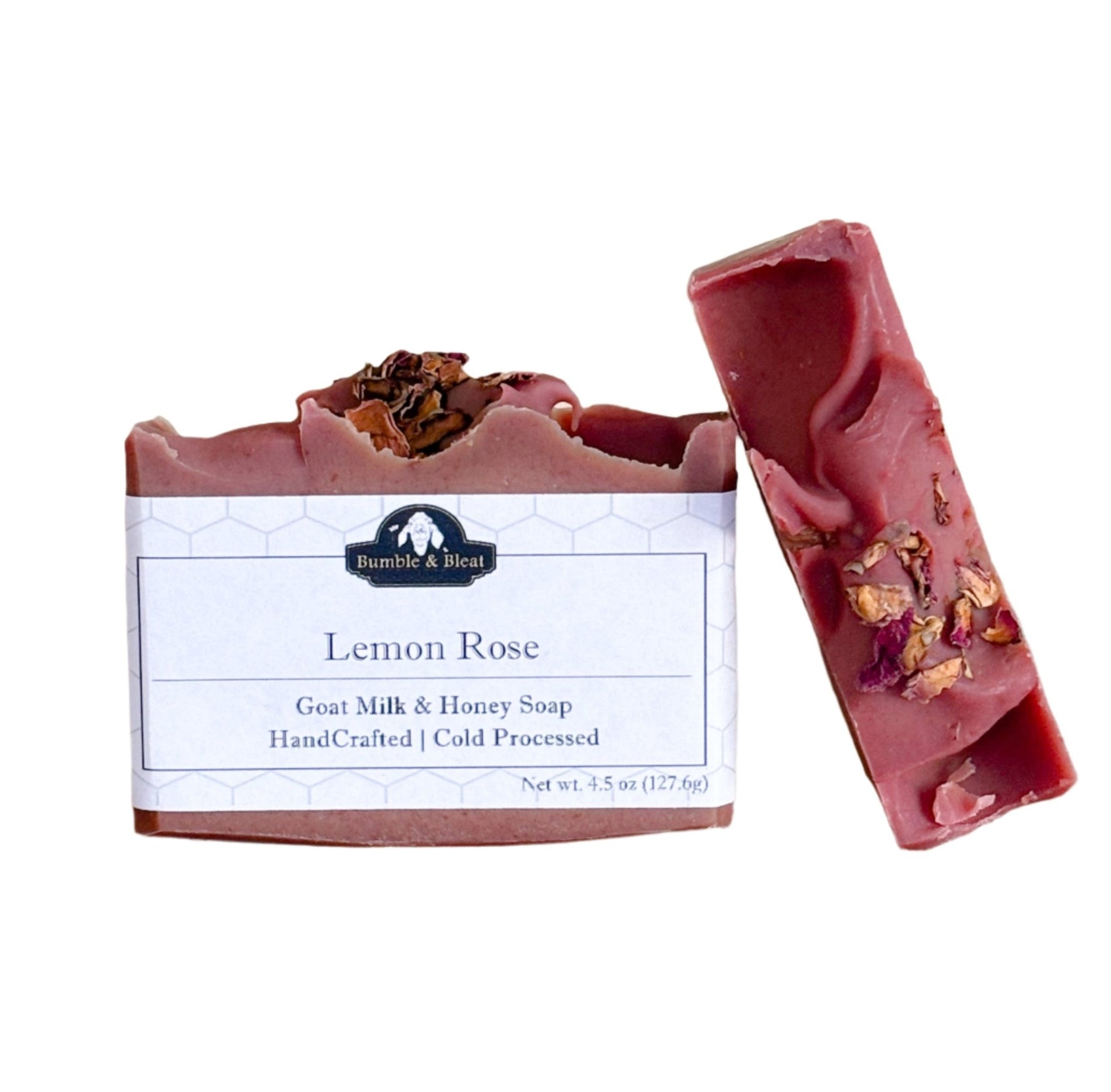 Lemon Rose Goat Milk & Honey Soap - Bumble & Bleat Soapery