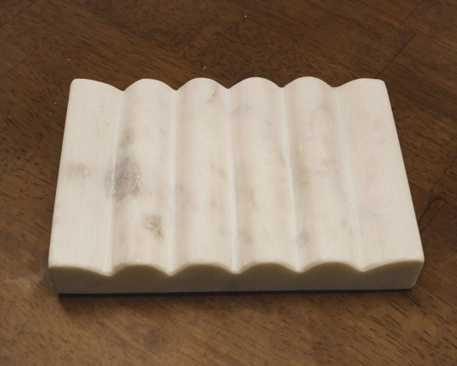 Marble Soap Dish, White - Bumble & Bleat Soapery