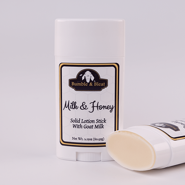 Milk & Honey Solid Lotion Stick - Bumble & Bleat Soapery