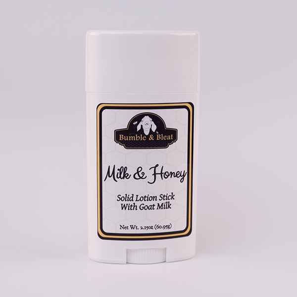 Milk & Honey Solid Lotion Stick - Bumble & Bleat Soapery