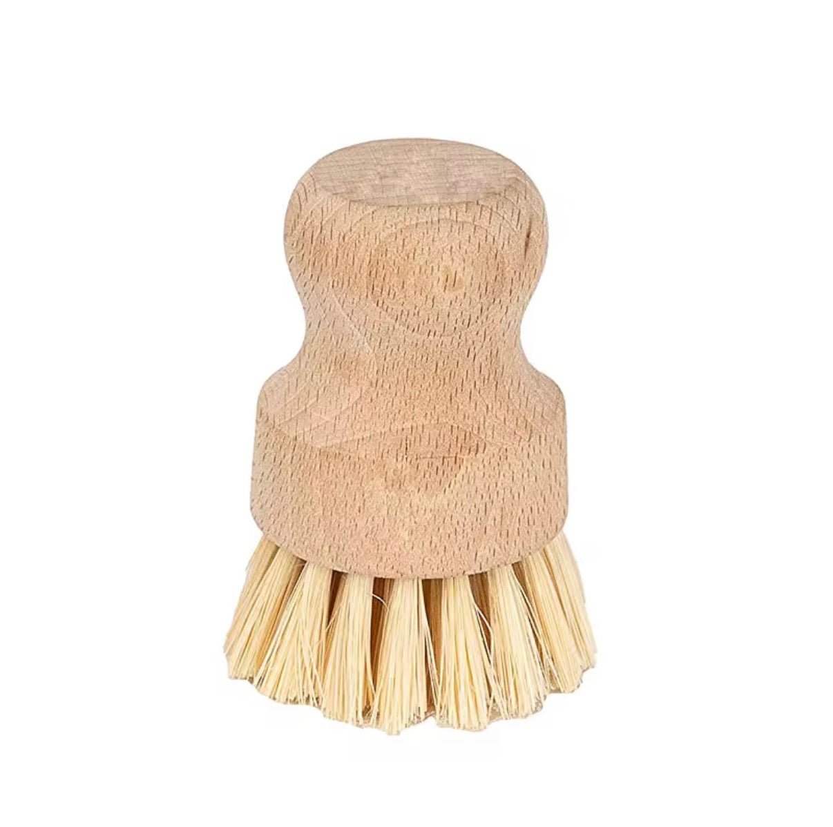 Natural Bamboo Dish Scrubber with Replaceable Plant Bristles | Sisal or Palm Fiber | Eco - Friendly Kitchen Brush - Bumble & Bleat Soapery