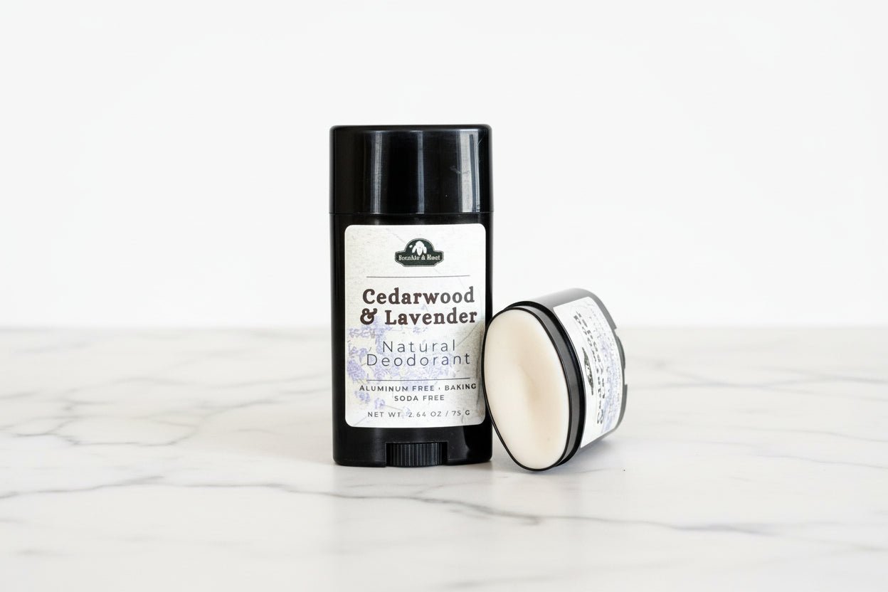 Natural Deodorant Stick | Aluminum - Free & Baking Soda - Free - Cedarwood & Lavender - Bumble & Bleat Soapery