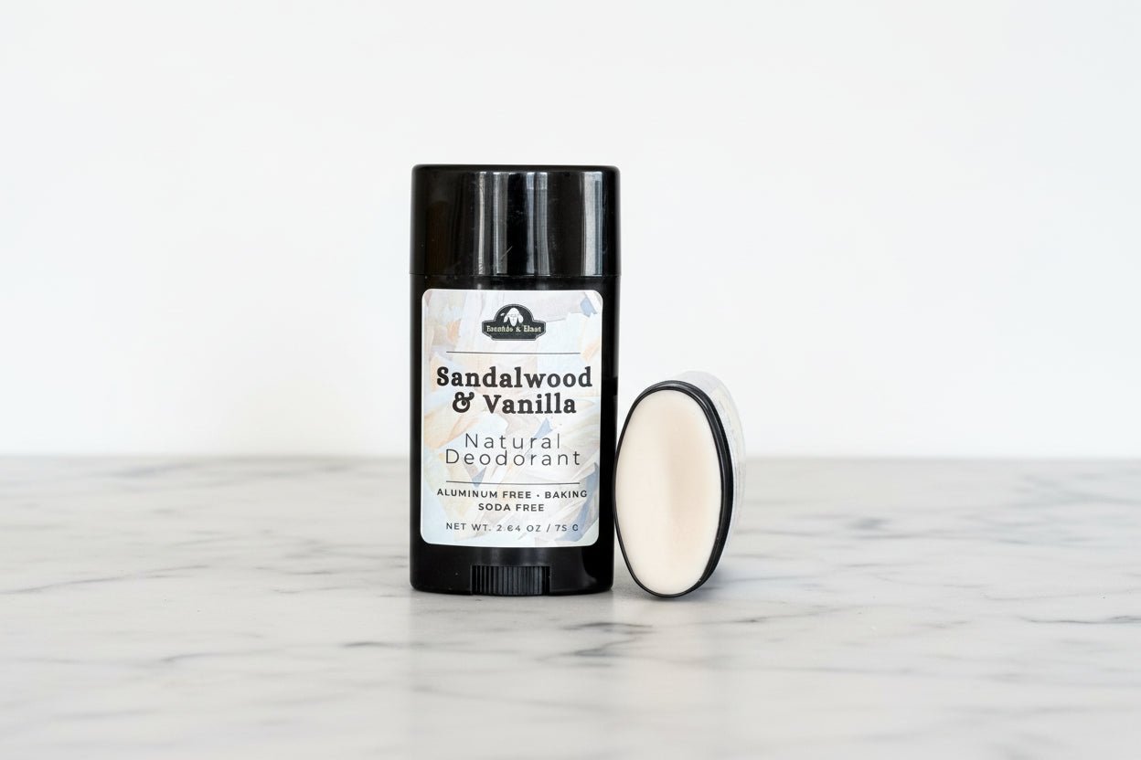 Natural Deodorant Stick | Aluminum - Free & Baking Soda - Free - Sandalwood & Vanilla - Bumble & Bleat Soapery