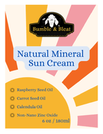 Natural Mineral Sun Cream - Bumble & Bleat Soapery