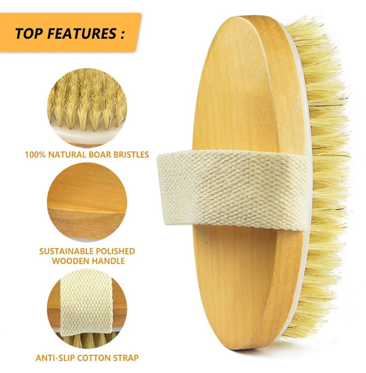 Natural Sisal Body Dry Brush - Bumble & Bleat Soapery