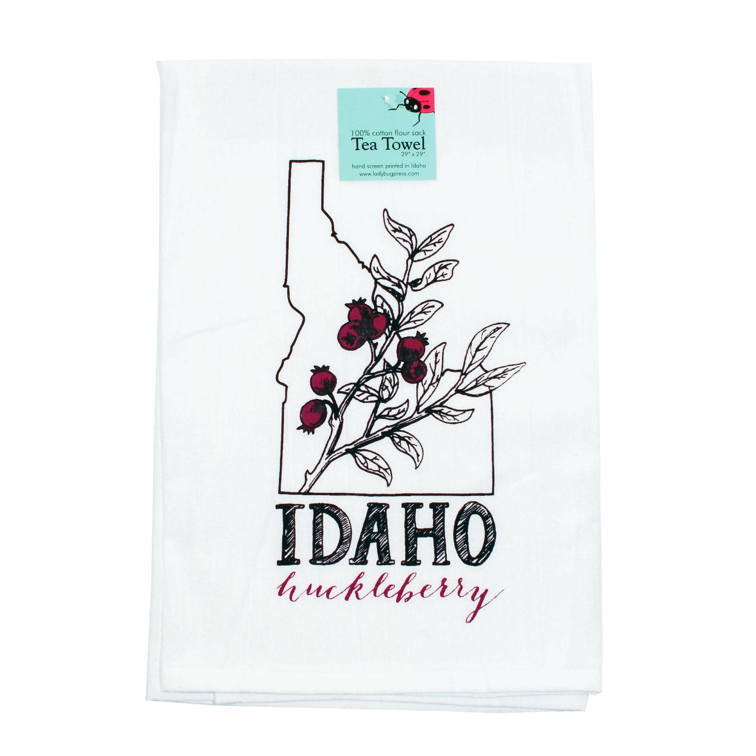 Paño de cocina de arándanos de Idaho