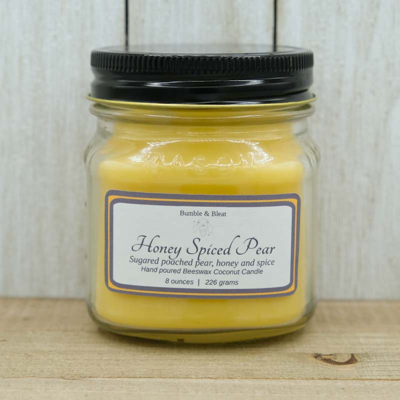 Honey Spiced Pear Beeswax Candles