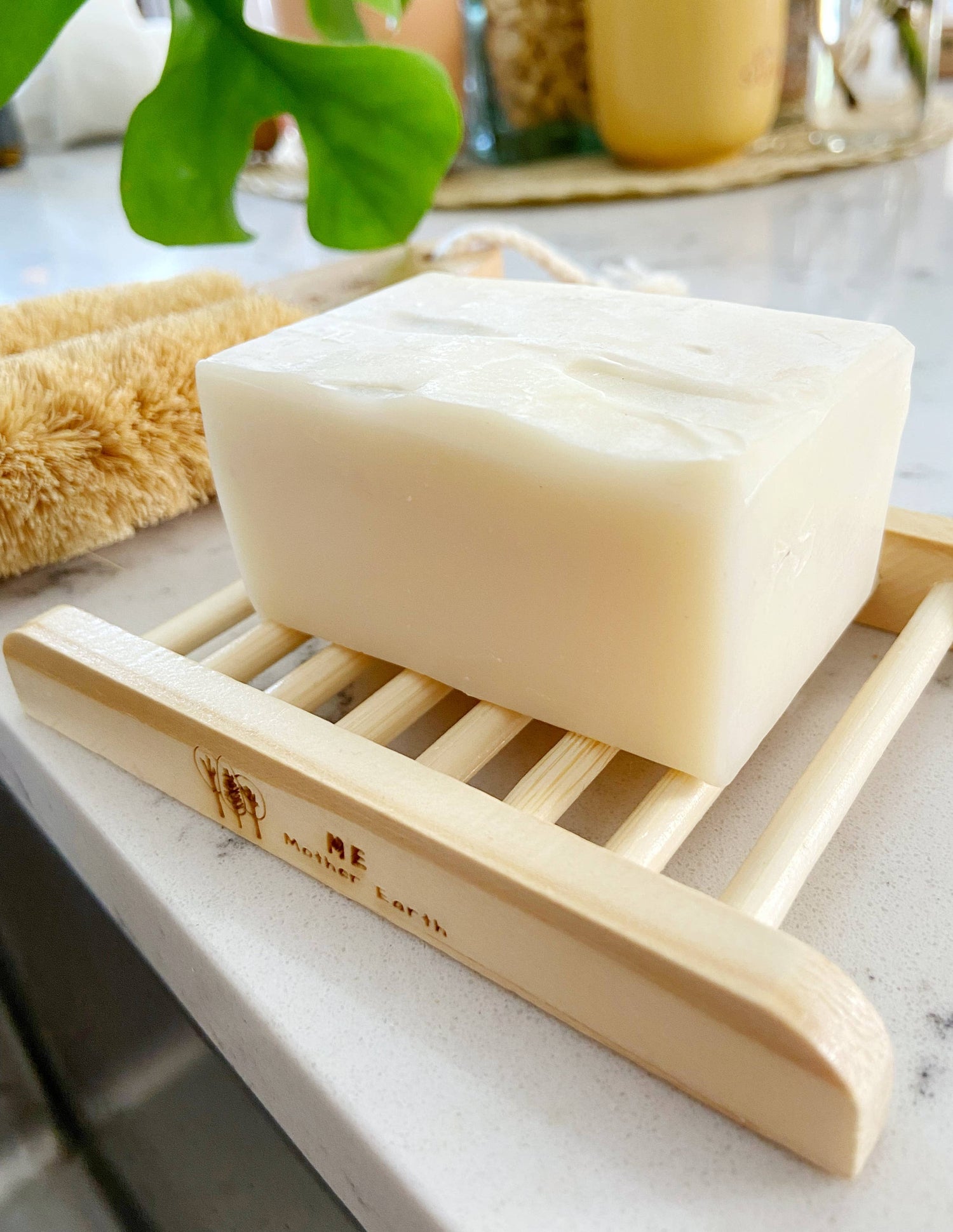 Jabonera de madera natural con listones anchos Zero Waste | Respetuoso del medio ambiente