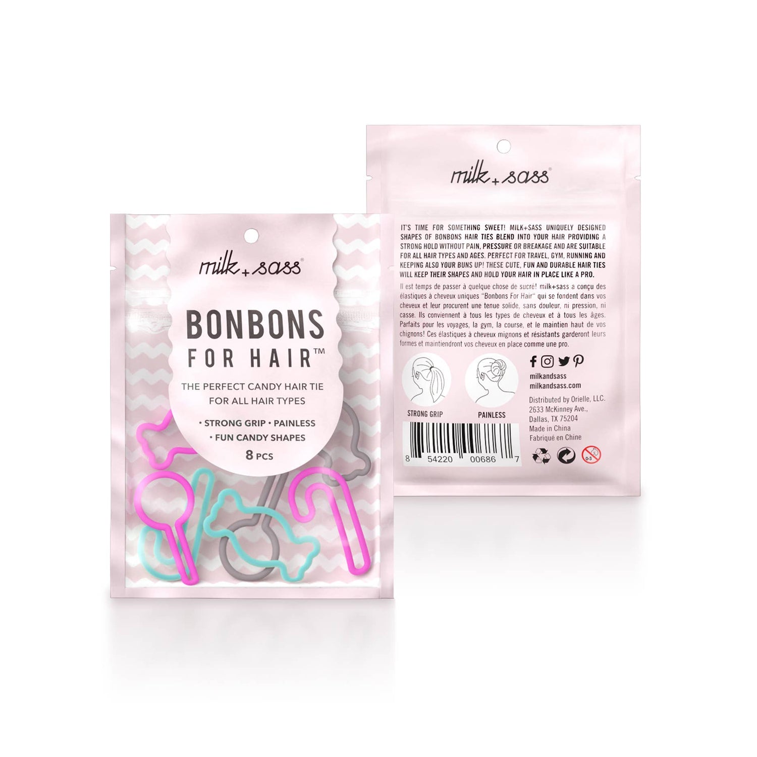 Bombones Para El Cabello Dulce Rosa-Menta