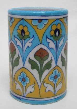 Pottery Tumbler Rose Garden