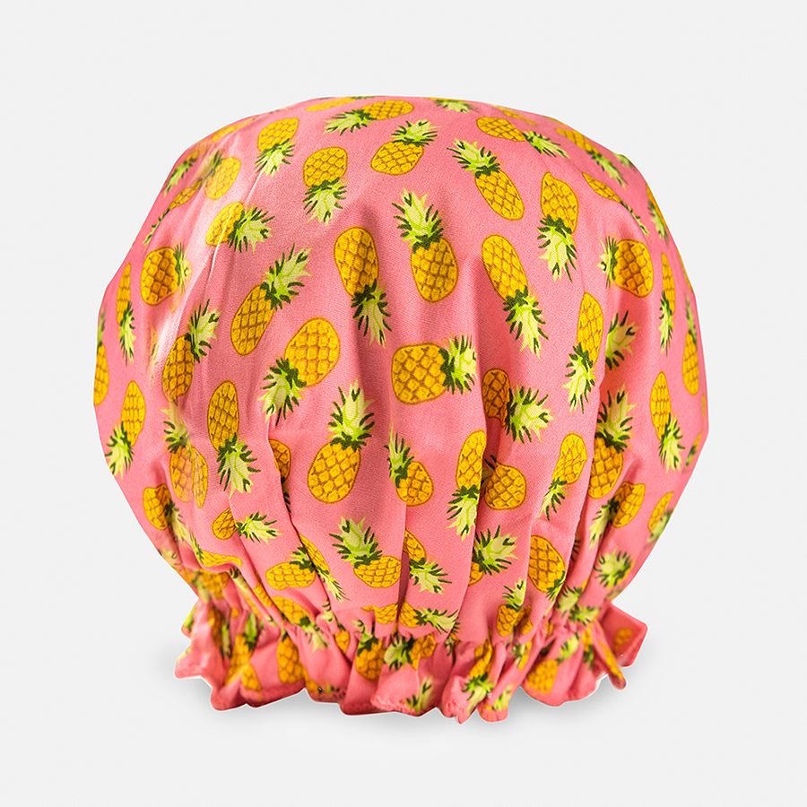 Gorro de Ducha Bouffant - Piñas Retro