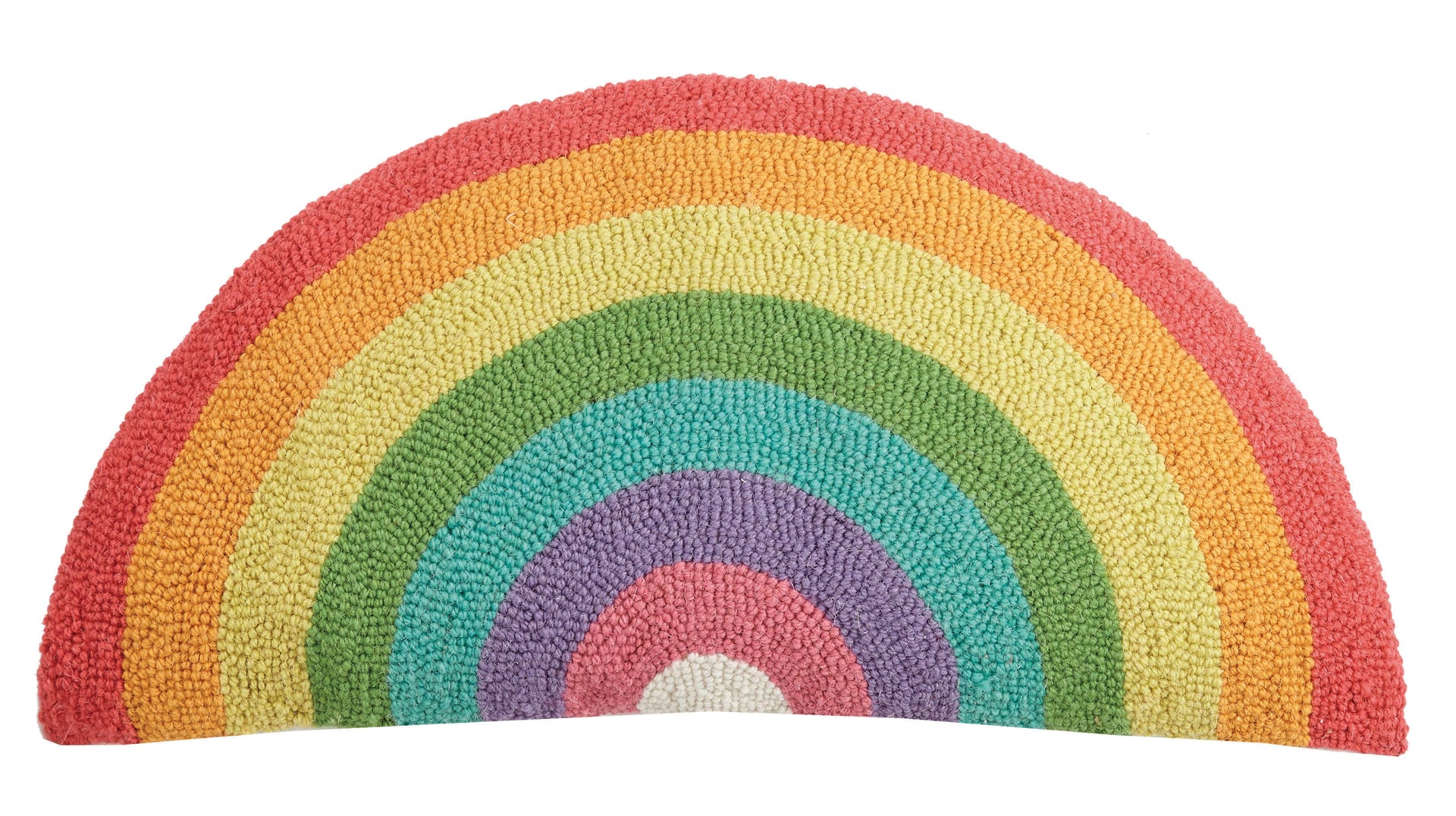 Almohada de gancho en forma de arco iris