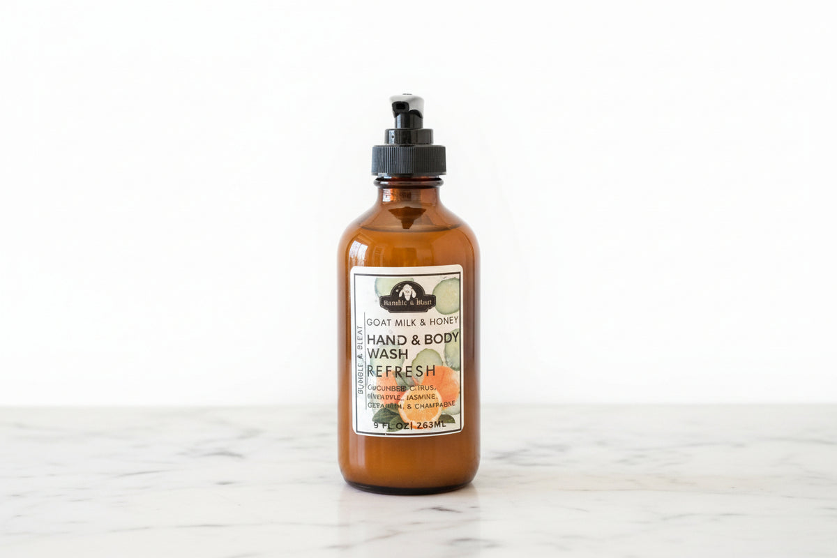 Refresh Goat Milk & Honey Hand and Body Wash - Bumble & Bleat Soapery