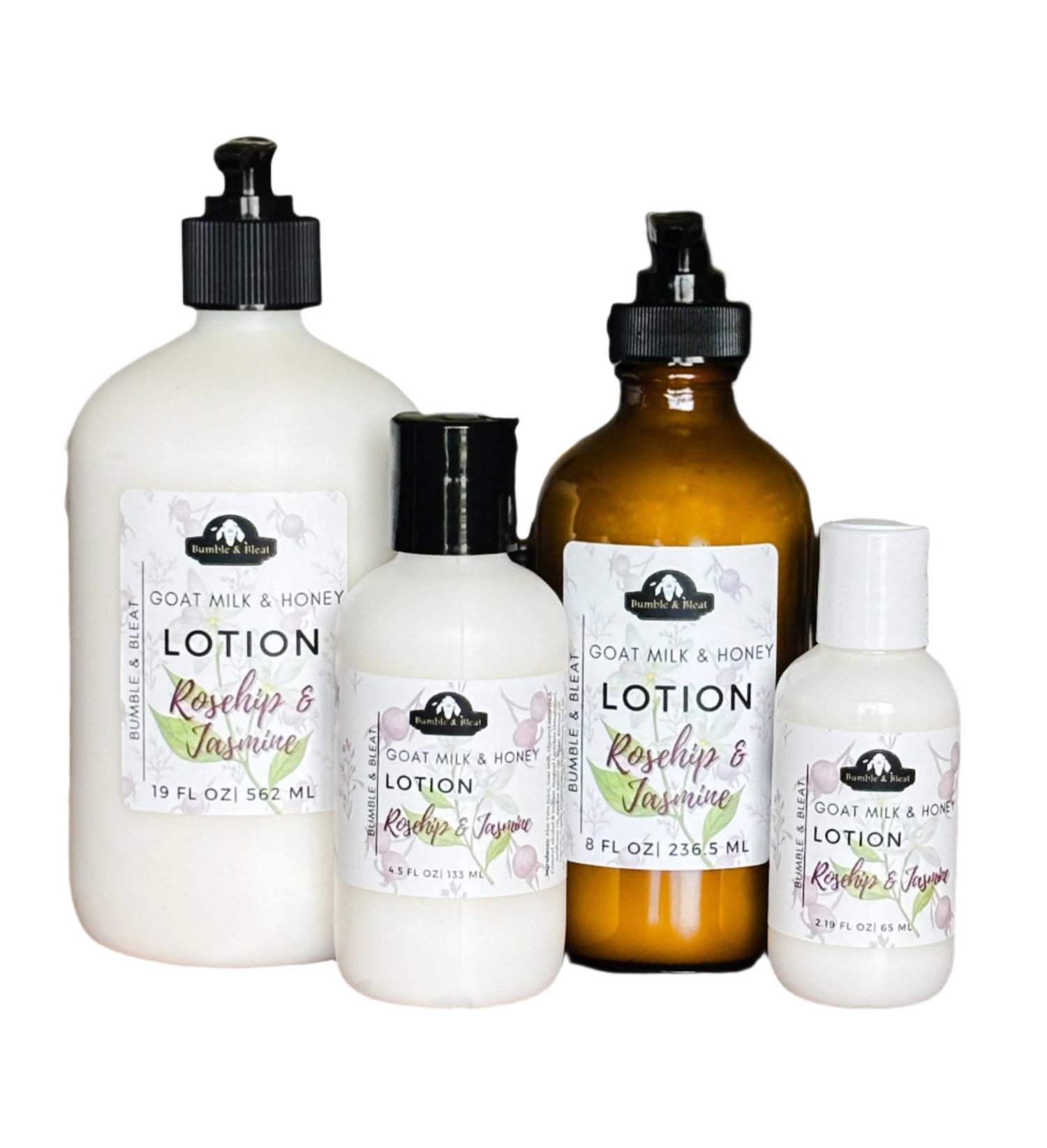 Rosehip & Jasmine Goat Milk Lotion - Bumble & Bleat Soapery