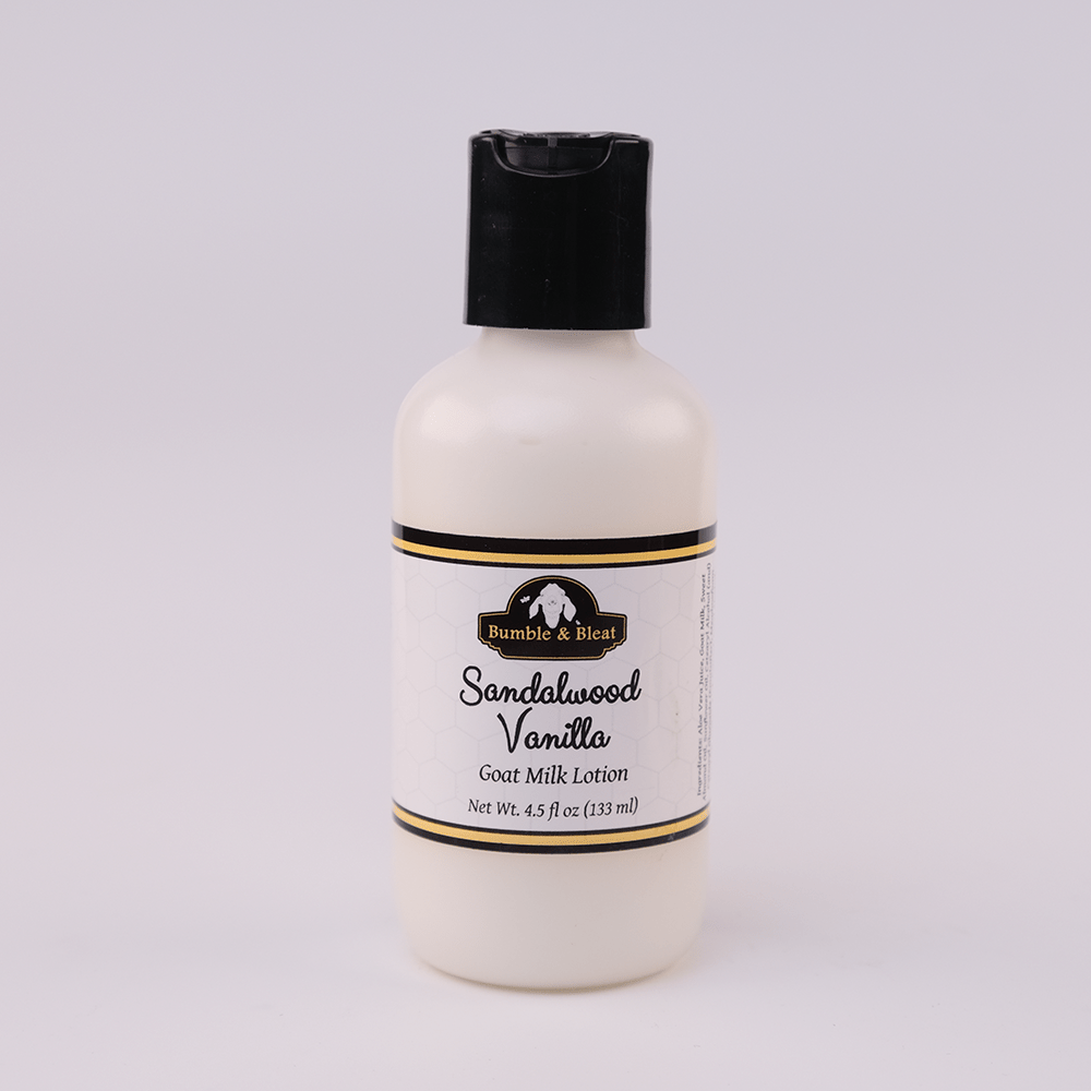 Sandalwood & Vanilla Goat Milk Lotion - Bumble & Bleat Soapery