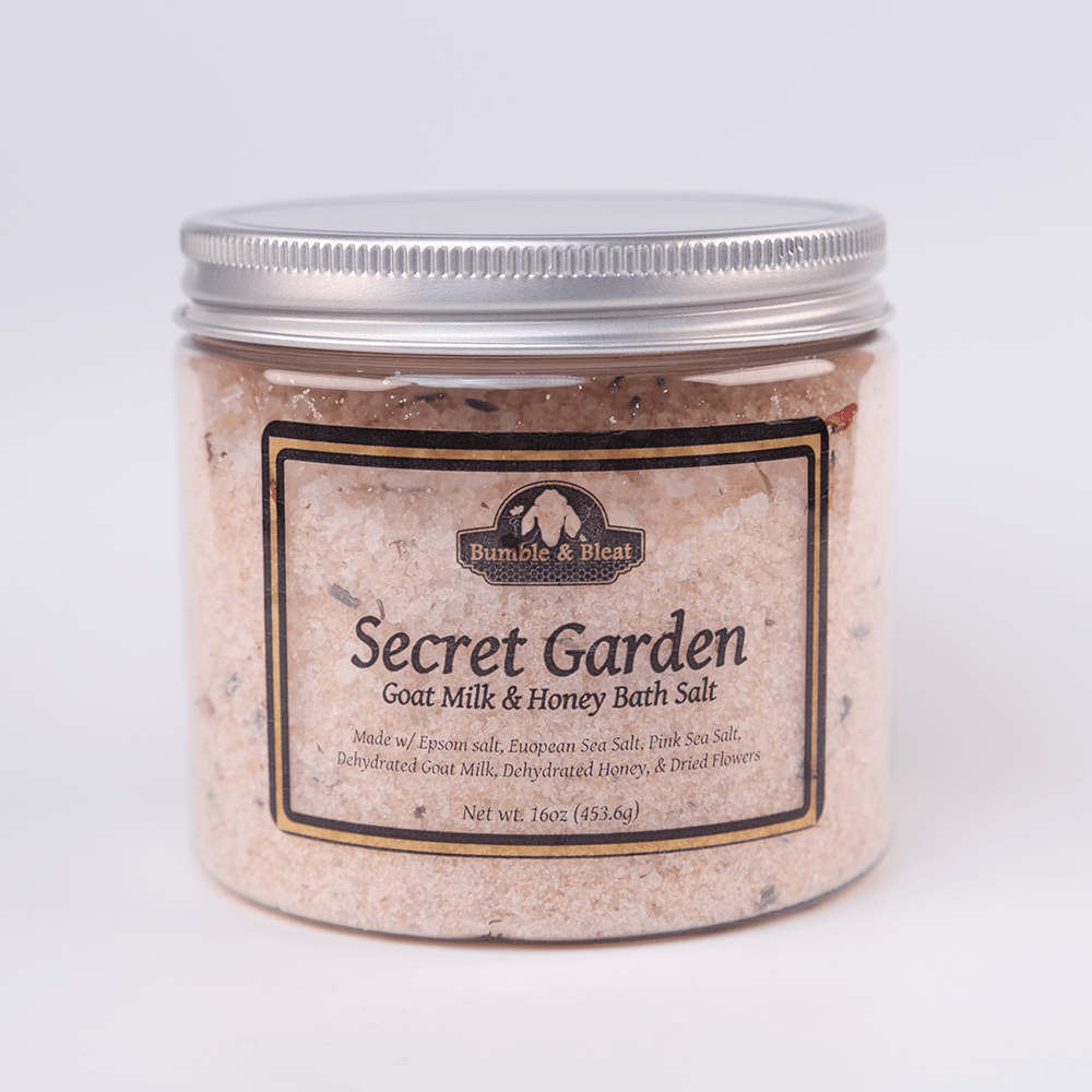 Secret Garden Goat Milk and Honey Bath Salt - Bumble & Bleat Soapery