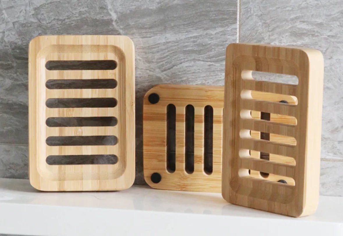 Self - Draining Bamboo Soap Dish - Bumble & Bleat Soapery