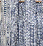 Shower Curtain Nona Blue - Bumble & Bleat Soapery