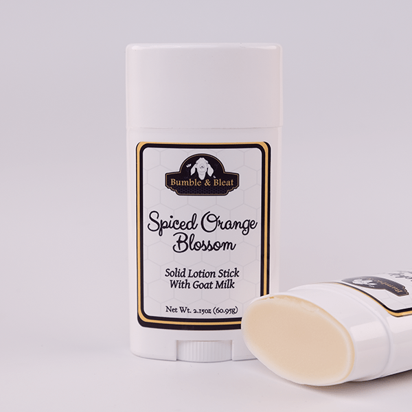 Spiced Orange Blossom Solid Lotion Stick - Bumble & Bleat Soapery