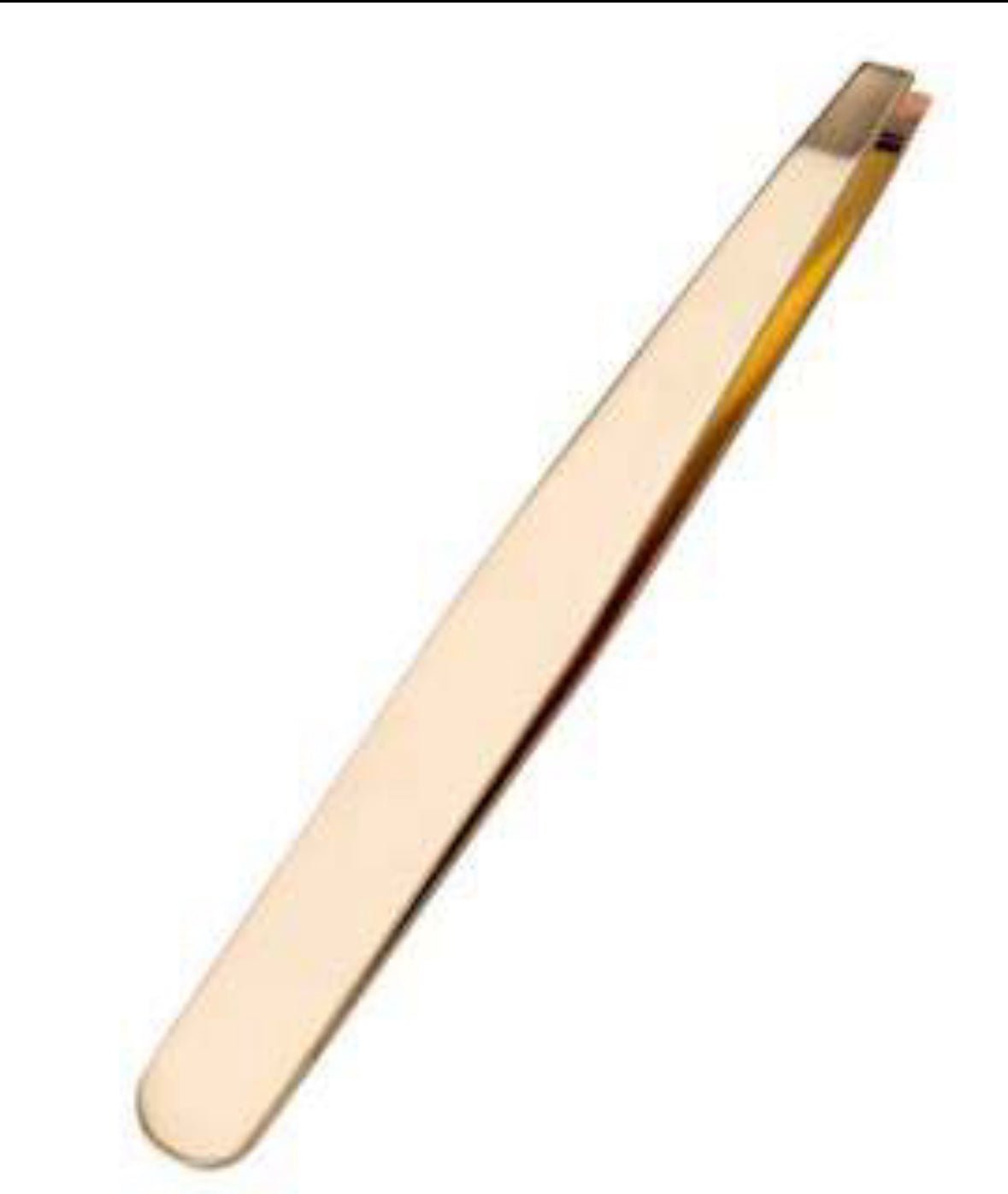 Stainless Steel Slanted Eyebrow Tweezer - Bumble & Bleat Soapery