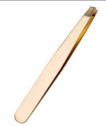Stainless Steel Slanted Eyebrow Tweezer - Bumble & Bleat Soapery