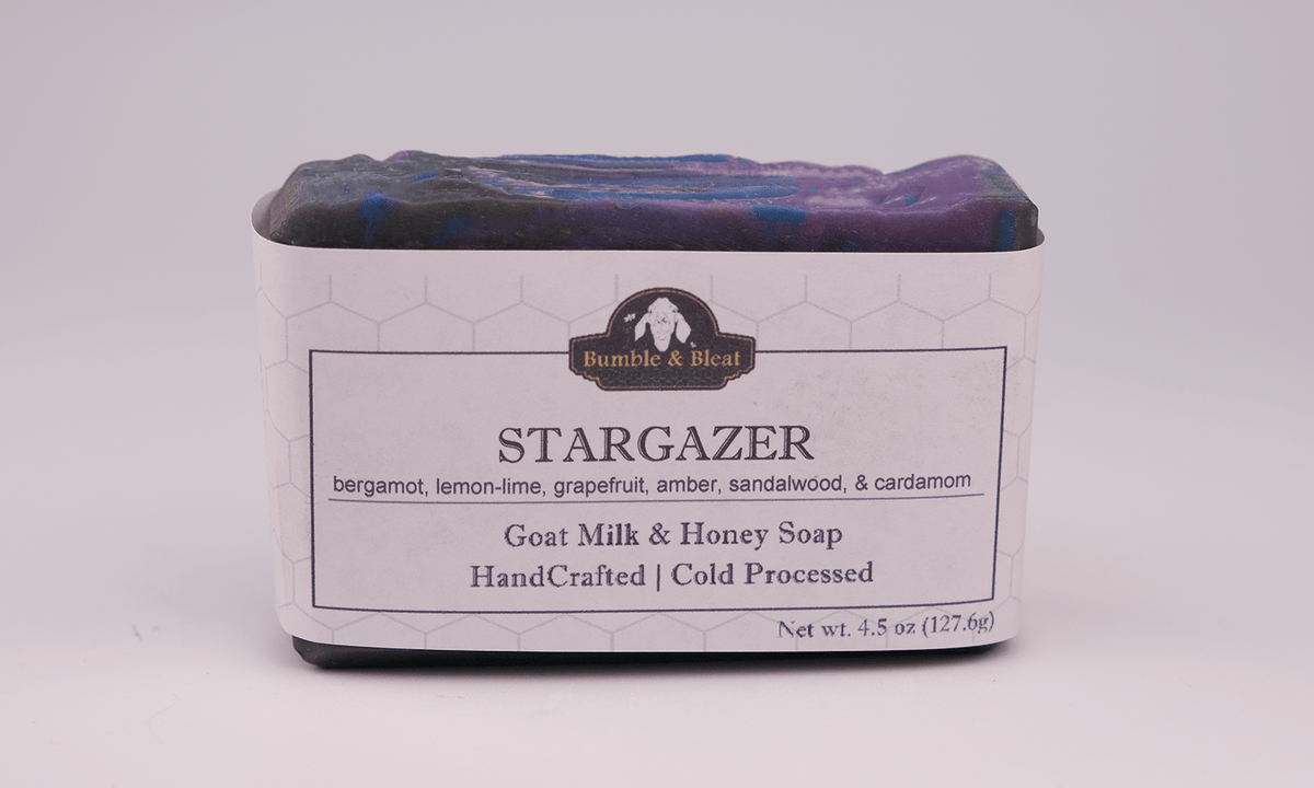 Stargazer Goat Milk & Honey Soap - Bumble & Bleat Soapery