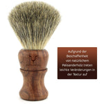 Super Badger Hair Shaving Brush - Wood Handle - Bumble & Bleat Soapery