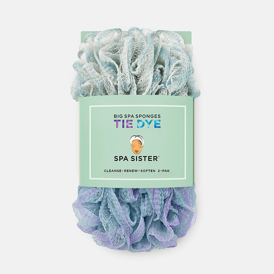 Tie Dye Big Spa Sponges - Bumble & Bleat Soapery