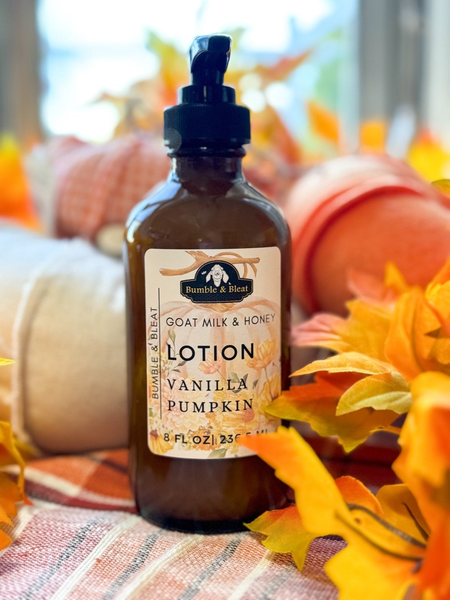 Vanilla Pumpkin Goat Milk and Honey Lotion - Bumble & Bleat Soapery