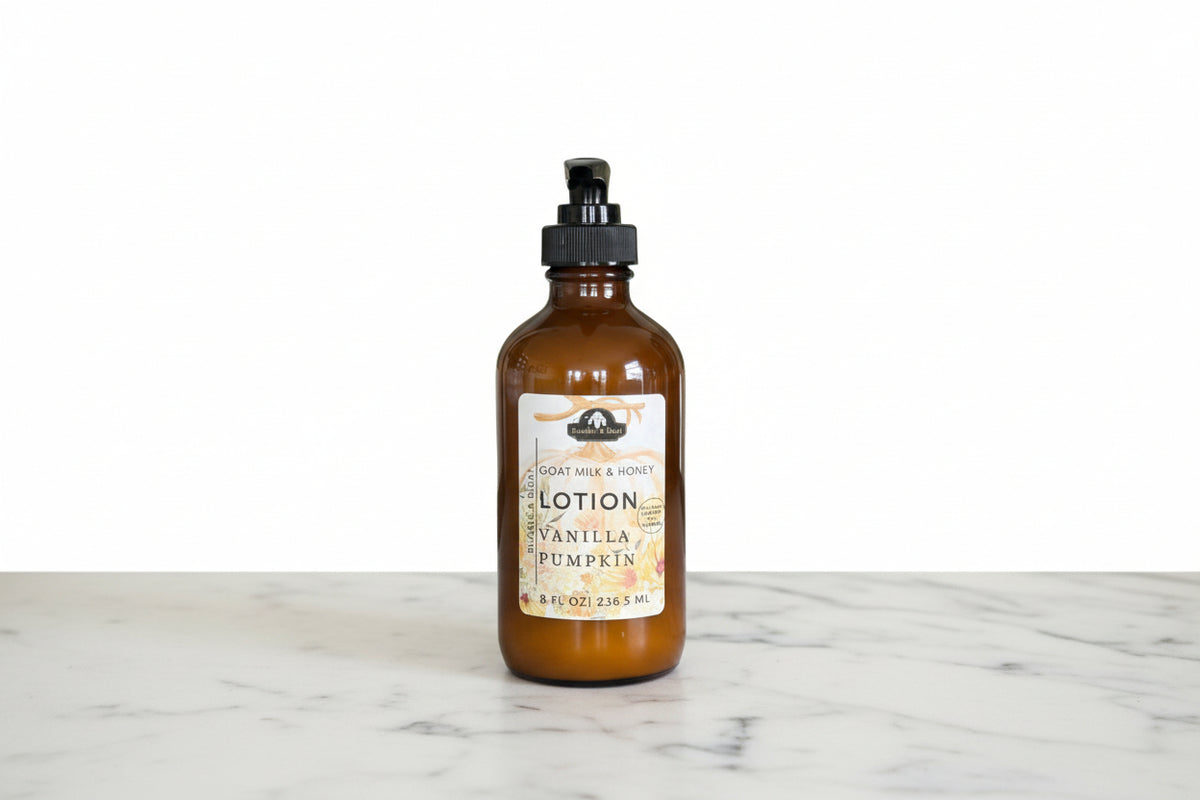 Vanilla Pumpkin Goat Milk and Honey Lotion - Bumble & Bleat Soapery