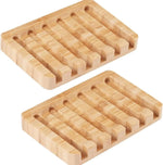 Waterfall Self - Draining Bamboo Soap Dish - Bumble & Bleat Soapery