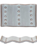 Wavy Stoneware Soap Dishes, 3 styles - Bumble & Bleat Soapery