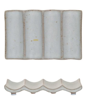 Wavy Stoneware Soap Dishes, 3 styles - Bumble & Bleat Soapery