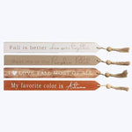 Wood Fall Tabletop Long Block Sign 4 Ast - Bumble & Bleat Soapery