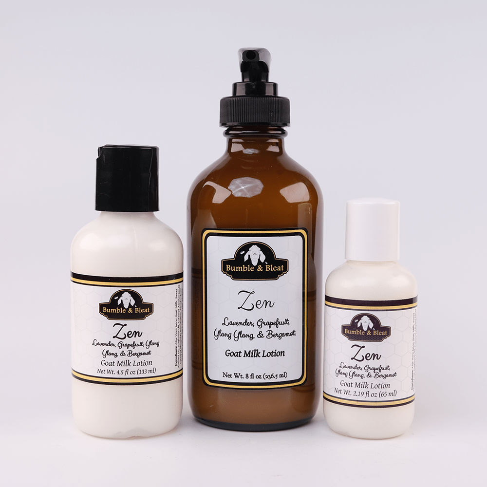 Zen Goat Milk Lotion - Bumble & Bleat Soapery